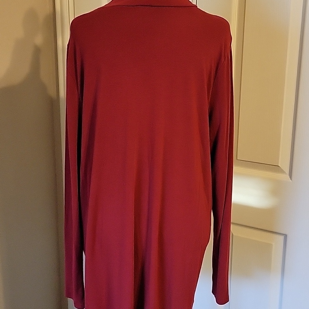 Torrid Red long sleeve Knit Top size 3 (3x) - Picture 8 of 9